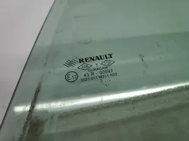 Renault Clio IV Rear door window glass 