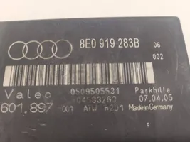 Audi A4 S4 B7 8E 8H Pysäköintitutkan (PCD) ohjainlaite/moduuli 8E0919283B