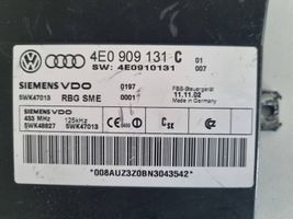 Audi A8 S8 D3 4E Module de contrôle sans clé Go 4E0909131C