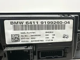 BMW 3 E90 E91 Panel klimatyzacji 9199260