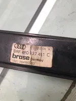 Audi A6 S6 C6 4F Mécanisme de lève-vitre avec moteur 4F0837461C