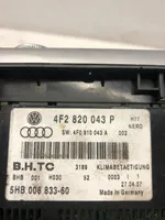 Audi A6 S6 C6 4F Oro kondicionieriaus/ klimato/ pečiuko valdymo blokas (salone) 4F2820043P