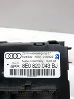 Audi A4 S4 B7 8E 8H Ilmastoinnin ohjainlaite 8E0820043BJ