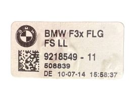 BMW 3 F30 F35 F31 Kojelaudan sivutuuletussuuttimen kehys 9218549