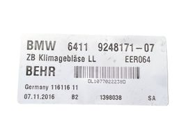 BMW 5 F10 F11 Wentylator nawiewu / Dmuchawa 64119248171