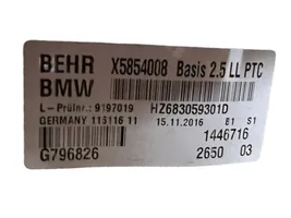 BMW 5 F10 F11 Sisälämmityksen ilmastoinnin korin kokoonpano 9197019