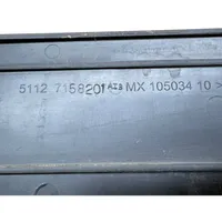 BMW X5 E70 Support de plaque d'immatriculation 51127158201