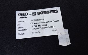 Audi A6 S6 C6 4F Panneau, garniture de coffre latérale 4F5863888A