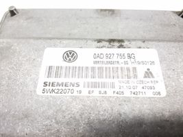 Volkswagen Touareg I Pavarų dėžės valdymo blokas 0AD927755BG