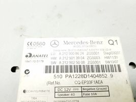 Mercedes-Benz E W212 Radio/CD/DVD/GPS-pääyksikkö A2129008624