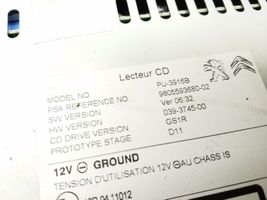 Peugeot 308 Unità di navigazione lettore CD/DVD 9805593680