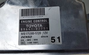 Toyota Corolla Verso E121 Calculateur moteur ECU 8966102751