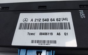 Mercedes-Benz E W212 Oro pakabos valdymo blokas (galinės) A2125406462
