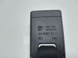 BMW 1 F20 F21 Klamra środkowego pasa bezpieczeństwa fotela tylnego 619636700C