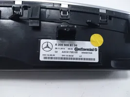 Mercedes-Benz C W205 Ilmastoinnin ohjainlaite A2059058105