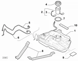 Alfa Romeo Giulia Tuyau depression pompe à vide 46813439