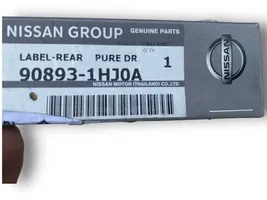 Nissan Juke I F15 Moulure, baguette/bande protectrice d'aile 90893-1HJ0A