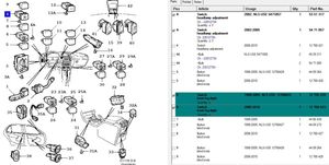 Saab 9-5 Przełącznik świateł 12768423