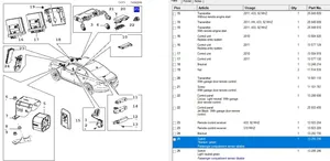 Saab 9-5 Inne przełączniki i przyciski 13295295