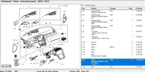 Saab 9-5 Zestaw przełączników i przycisków 12784399