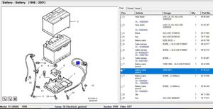 Saab 9-5 Câble négatif masse batterie 5106232