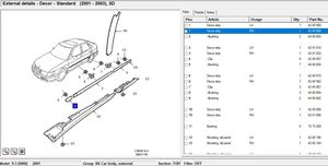 Saab 9-3 Ver2 Rivestimento parafango (modanatura) 4240966
