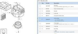 Volvo S40, V40 Ventilateur, condenseur de climatisation 0130111191