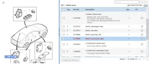 Volvo S60 Inne przełączniki i przyciski 31318990