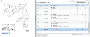 Volvo S60 Ventiliacinės grotelės 31291230