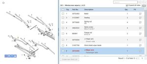 Volvo S60 Windshield/front glass wiper blade 30753505