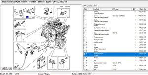 Saab 9-5 Sensore di pressione dei gas di scarico 55566186