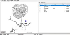 Saab 9-3 Ver2 Valvola di depressione sul supporto motore 1997278