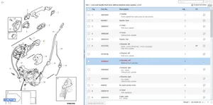 Volvo S80 Klamka zewnętrzna drzwi tylnych 30784203