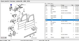 Saab 9-3 Ver2 Silniczek podnośnika szyby drzwi 4927968