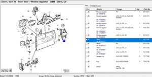 Saab 9-3 Ver1 Moteur de lève-vitre de porte arrière 4813382