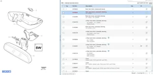Volvo XC70 Lusterko wsteczne 30799044