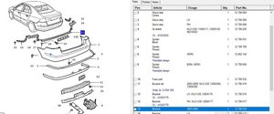 Saab 9-3 Ver2 Mocowanie narożnika zderzaka tylnego 12786018