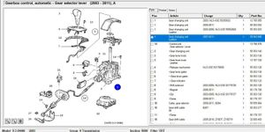 Saab 9-3 Ver2 Leva del cambio/selettore marcia 55562600