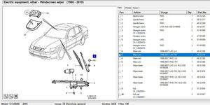 Saab 9-5 Wycieraczka szyby przedniej / czołowej 56671828