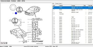 Saab 9-3 Ver2 Logo/stemma case automobilistiche 5289905