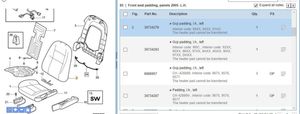 Volvo S60 Kuljettajan istuin 30734279