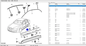 Saab 9-3 Ver2 Rivestimento della portiera anteriore (modanatura) 12786317