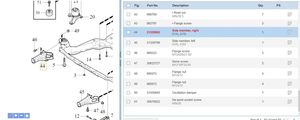 Volvo S60 Autres pièces de suspension avant 31329438
