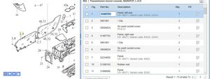 Volvo S60 Kojelaudan hansikaslokeron lista 31497751