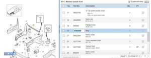 Volvo S60 Support, fixation radiateur 31420046