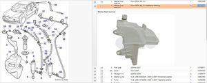 Saab 9-3 Ver2 Vaschetta liquido lavafari 12802445