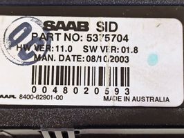 Saab 9-5 Schermo del visore a sovrimpressione 5375704