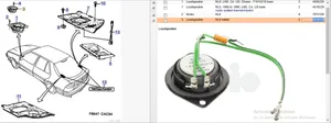 Saab 9000 CD Subwoofer-bassokaiutin 4439113