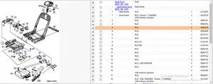 Saab 9000 CD Mechanizm regulacji fotela 4054078