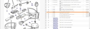 Saab 9-3 Ver2 Takaluukun avauskytkimen painike/kytkin 12805287